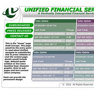 Unified Bank website development project
